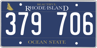 RI license plate 379706