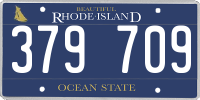 RI license plate 379709