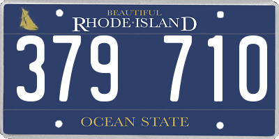 RI license plate 379710