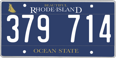 RI license plate 379714