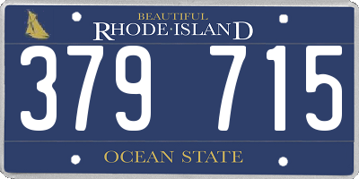 RI license plate 379715