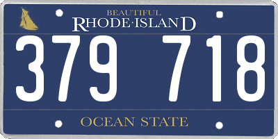RI license plate 379718
