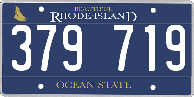 RI license plate 379719