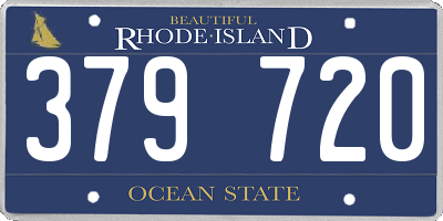 RI license plate 379720