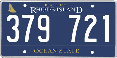 RI license plate 379721