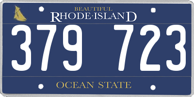RI license plate 379723