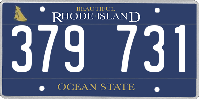 RI license plate 379731