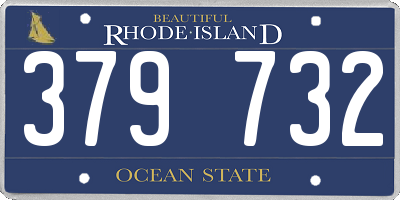 RI license plate 379732