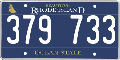 RI license plate 379733
