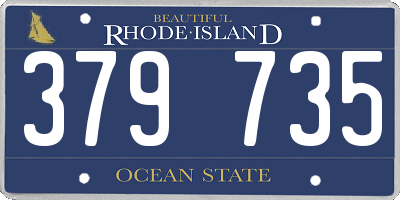 RI license plate 379735
