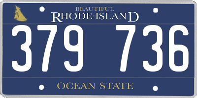 RI license plate 379736
