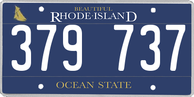 RI license plate 379737