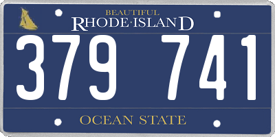 RI license plate 379741