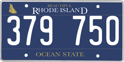 RI license plate 379750