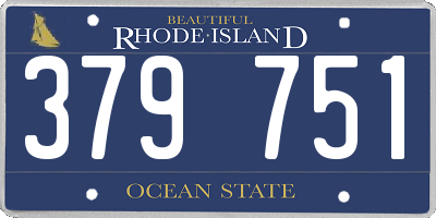 RI license plate 379751
