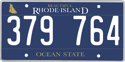 RI license plate 379764