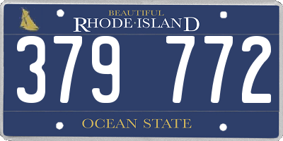 RI license plate 379772
