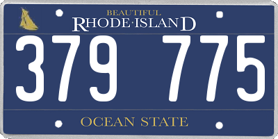 RI license plate 379775