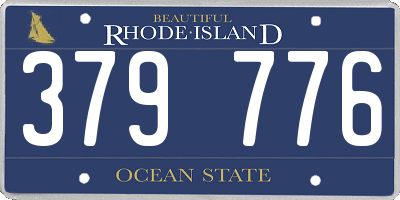 RI license plate 379776