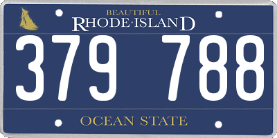RI license plate 379788
