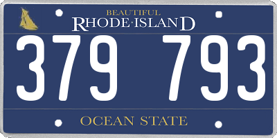 RI license plate 379793
