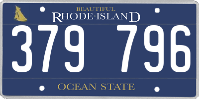 RI license plate 379796