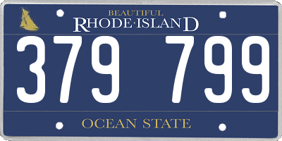 RI license plate 379799