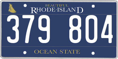 RI license plate 379804