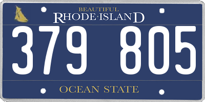 RI license plate 379805