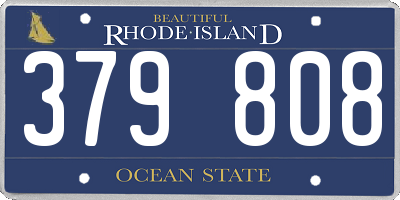 RI license plate 379808