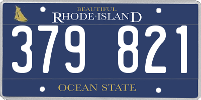 RI license plate 379821