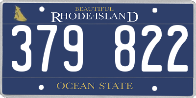 RI license plate 379822