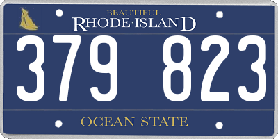 RI license plate 379823