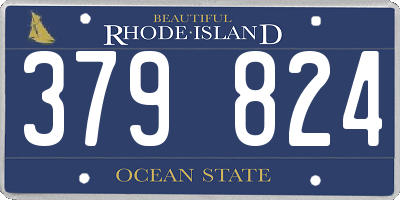 RI license plate 379824