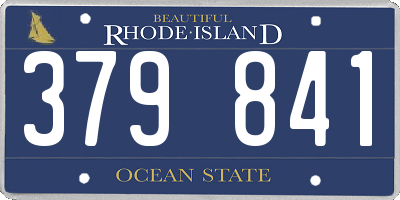 RI license plate 379841