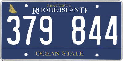 RI license plate 379844