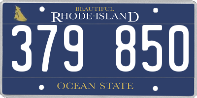 RI license plate 379850