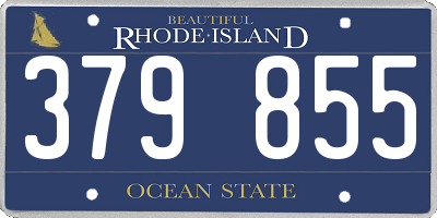 RI license plate 379855