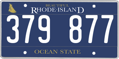 RI license plate 379877