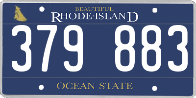 RI license plate 379883