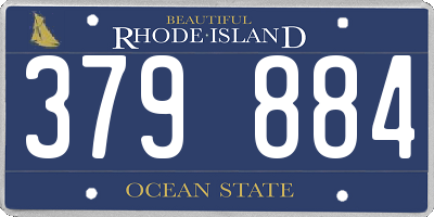 RI license plate 379884