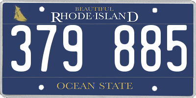 RI license plate 379885