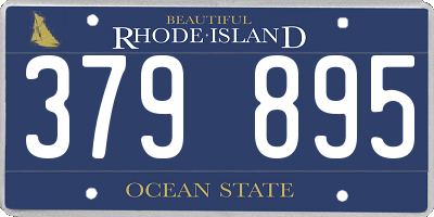 RI license plate 379895