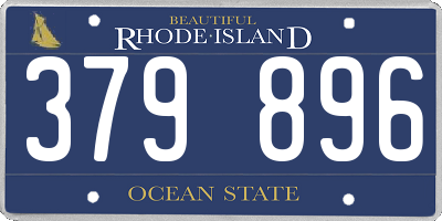 RI license plate 379896