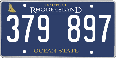 RI license plate 379897