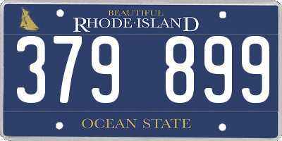 RI license plate 379899