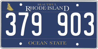 RI license plate 379903