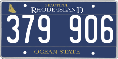 RI license plate 379906