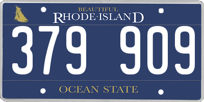 RI license plate 379909