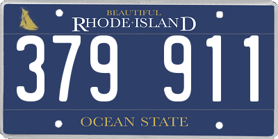 RI license plate 379911